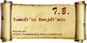 Tumbász Benjámin névjegykártya
